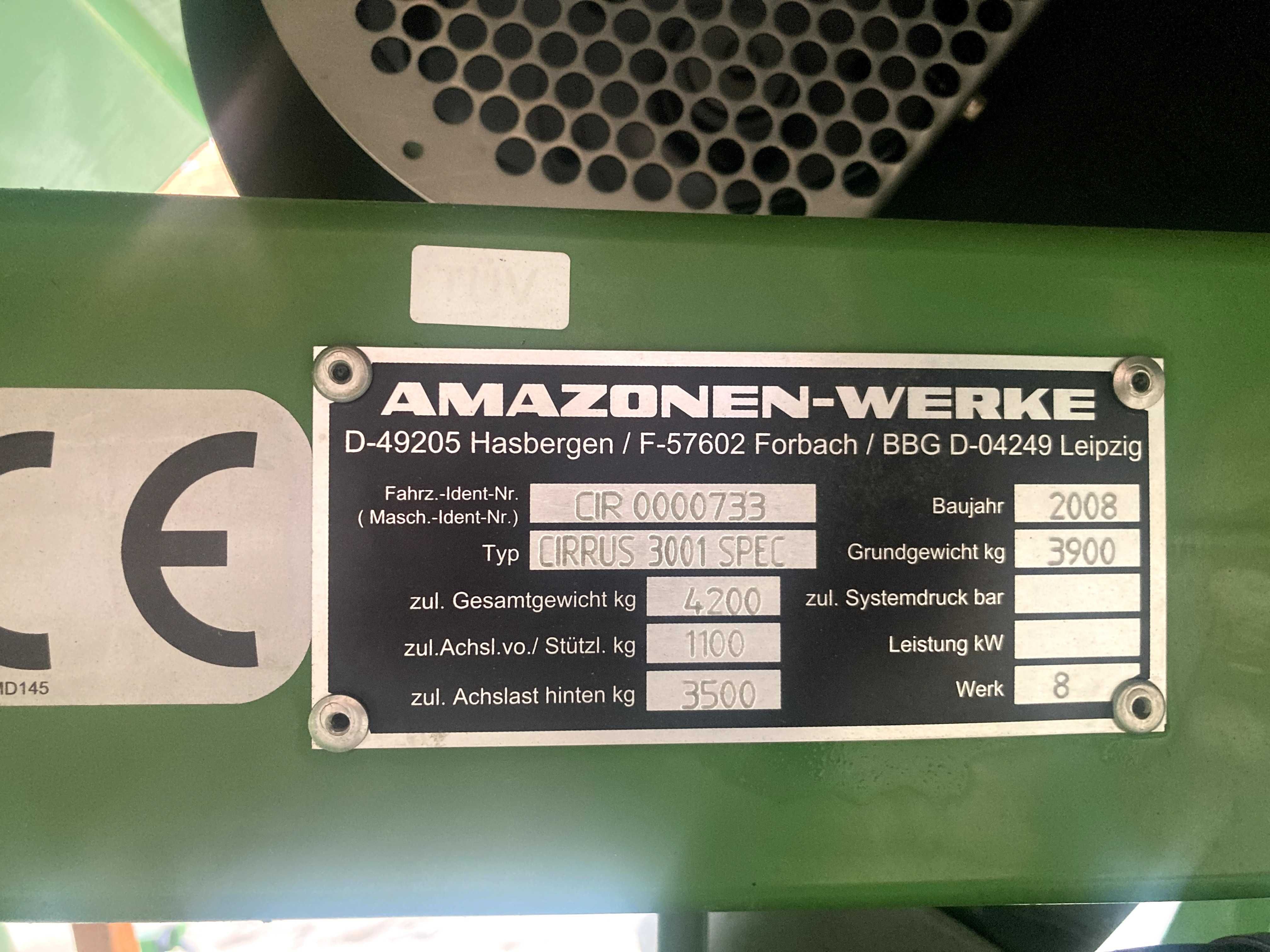 Amazone Cirrus 3001 Specjal Agregat uprawowo siewny