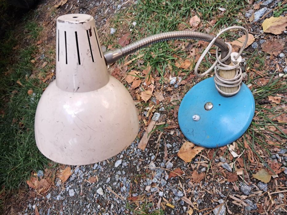 Lampka warsztatowa lampa biurkowa prl