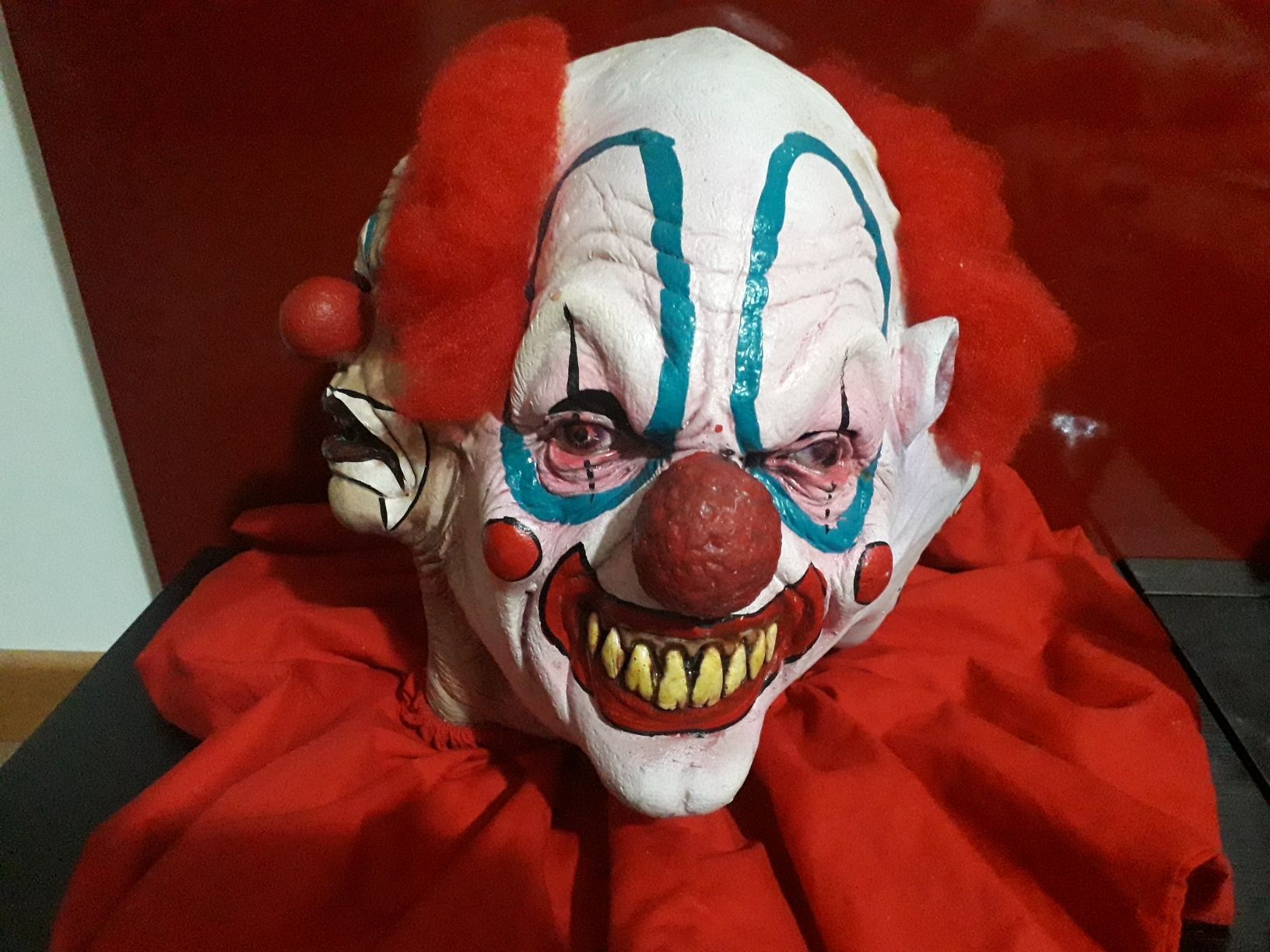 Máscara palhaço assassino  4 caras-Halloween - Carnaval