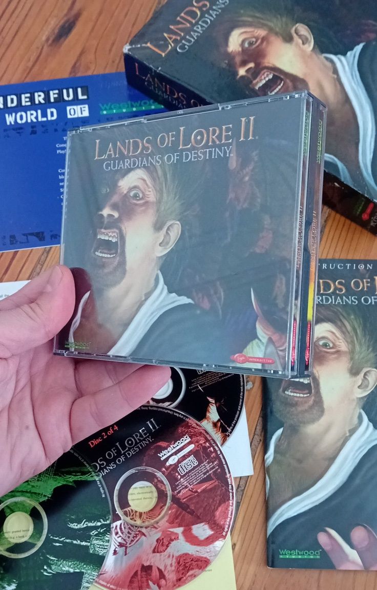 Lands of Lore II, pc game (4cds), clássico