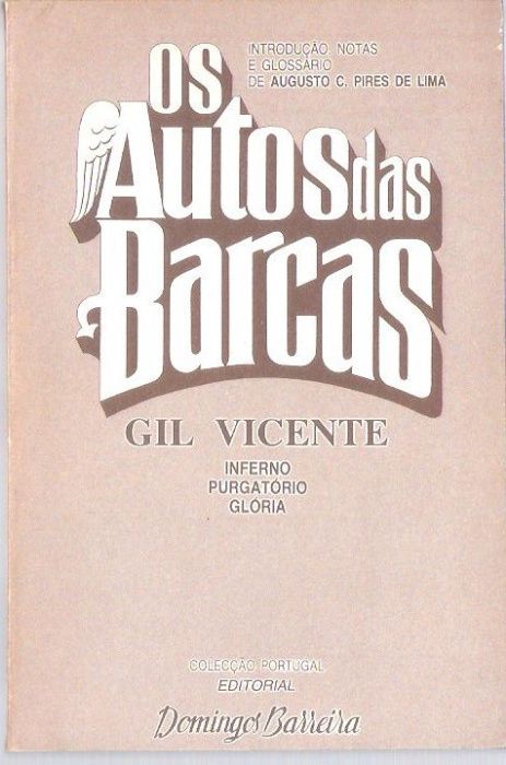 Livro "Os Autos das Barcas" Gil Vicente