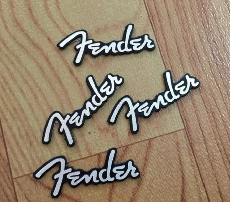 Деколь логотип Fender наклейка для комбика Fender Champion комбик