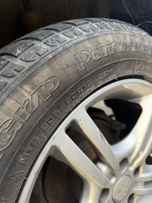 Титани з резиною 5 112 р16 резина 205 60 р16 audi vw
