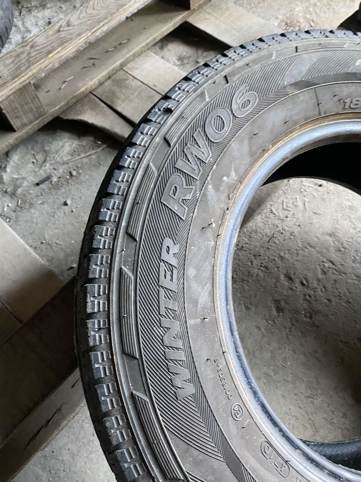 185.80.14c Hankook 2шт зима БУ склад шины резина из Европы 80 R14C