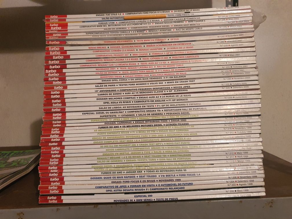 Lote de revistas e catálogos TURBO