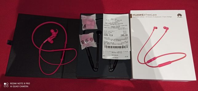 Słuchawki Huawei Freelace czerwone