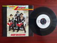 ZZ Top - Sharp Dressed Man. Vinyl, 12", 45 RPM, Single, Postcard