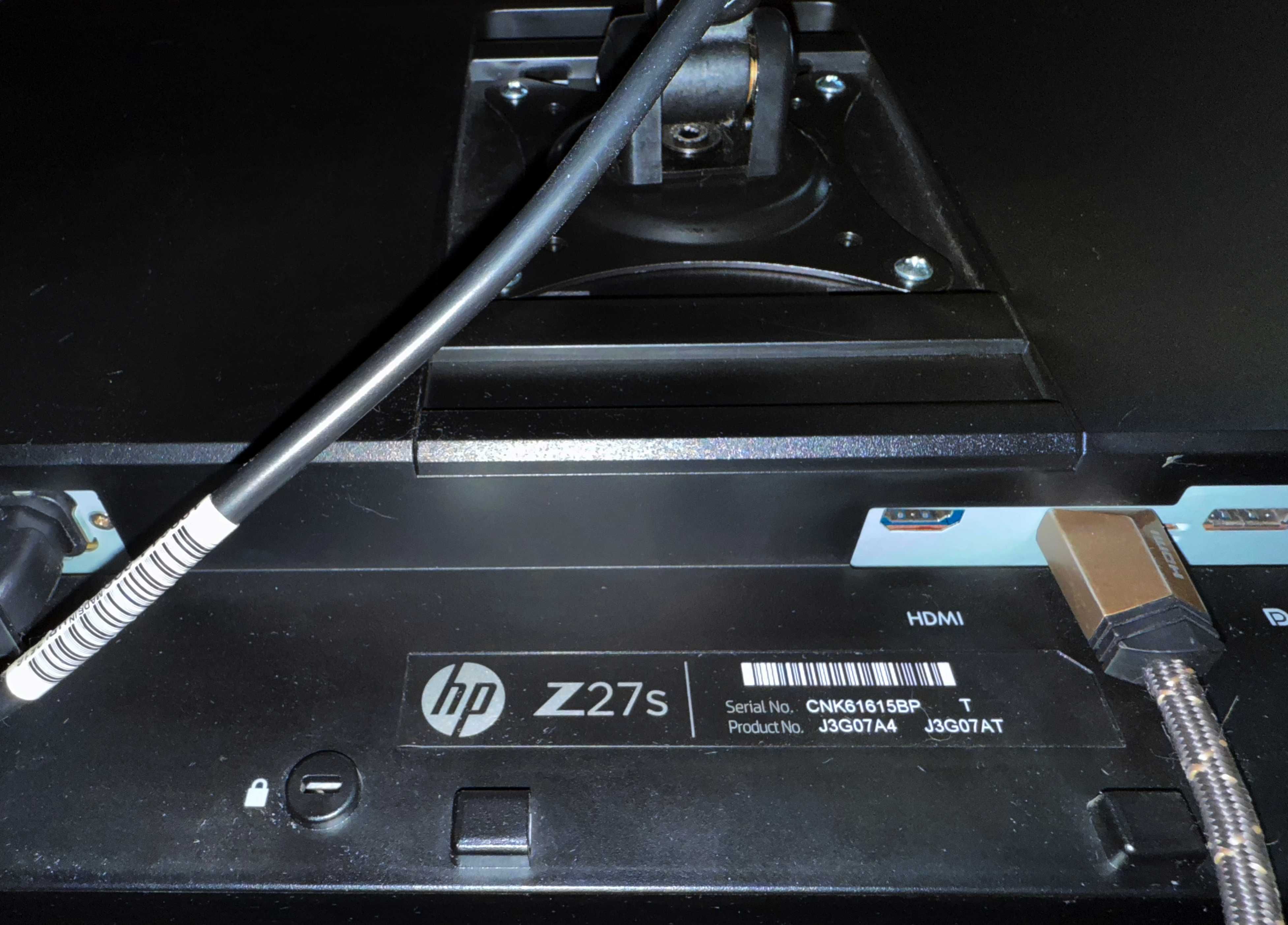 Monitor Hewlett-Packard 27" HP Z27s | 4K LED UHD HDMI | 3840 x 2160 px