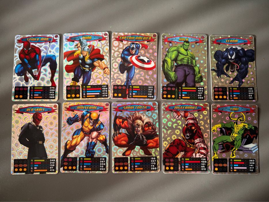 Карточки Человек Паук из синего бустера