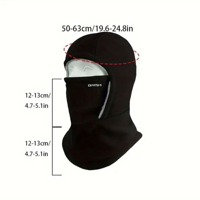 1 szt. Zimowa wiatroszczelna kominiarka dla mężczyzn