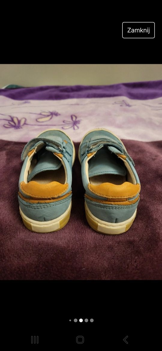Buty buciki dziecięce chłopięce skórzane Emel 28
