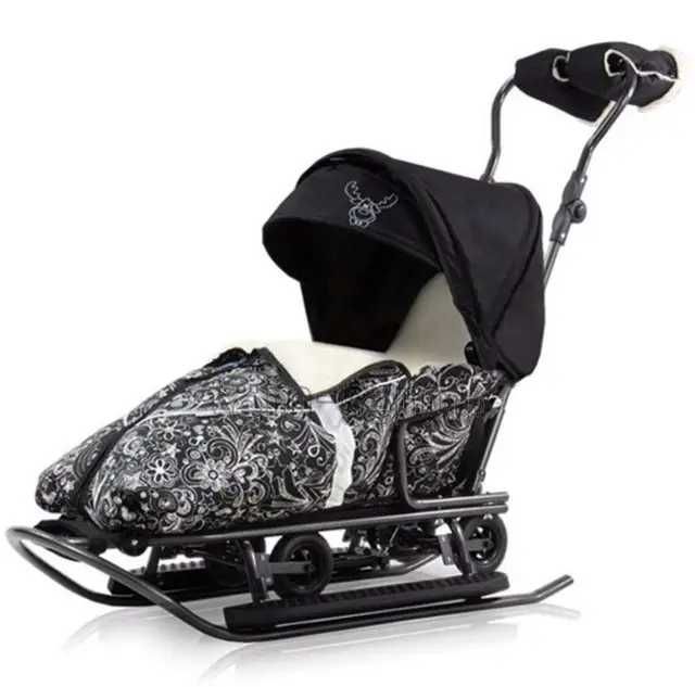 Санки трансформер на колесах VIP Rasper Delux 7в1 (овчина)