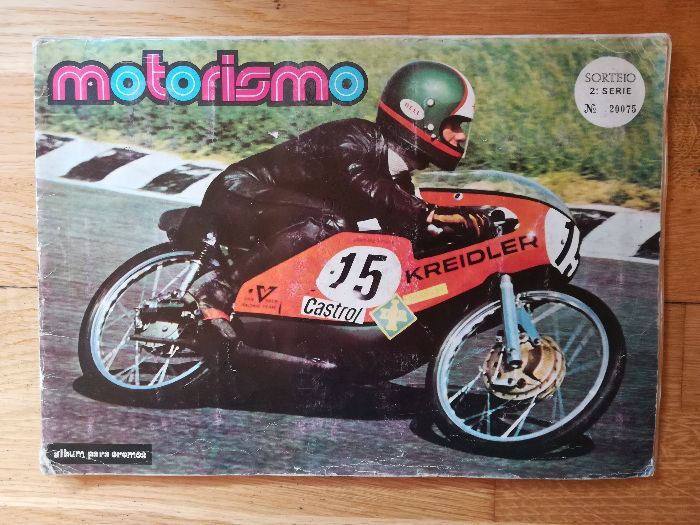 Caderneta de cromos "motorismo" 1976 - completa