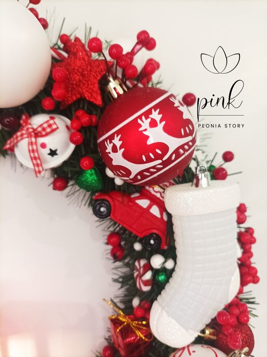 Wianek świąteczny 'Call on me, Santa'