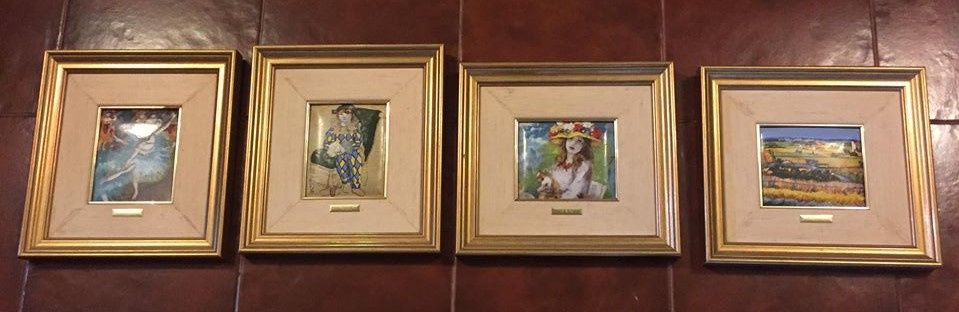 Coleção de Obras (réplicas) dos Mestres do Impressionismo - 4 quadros