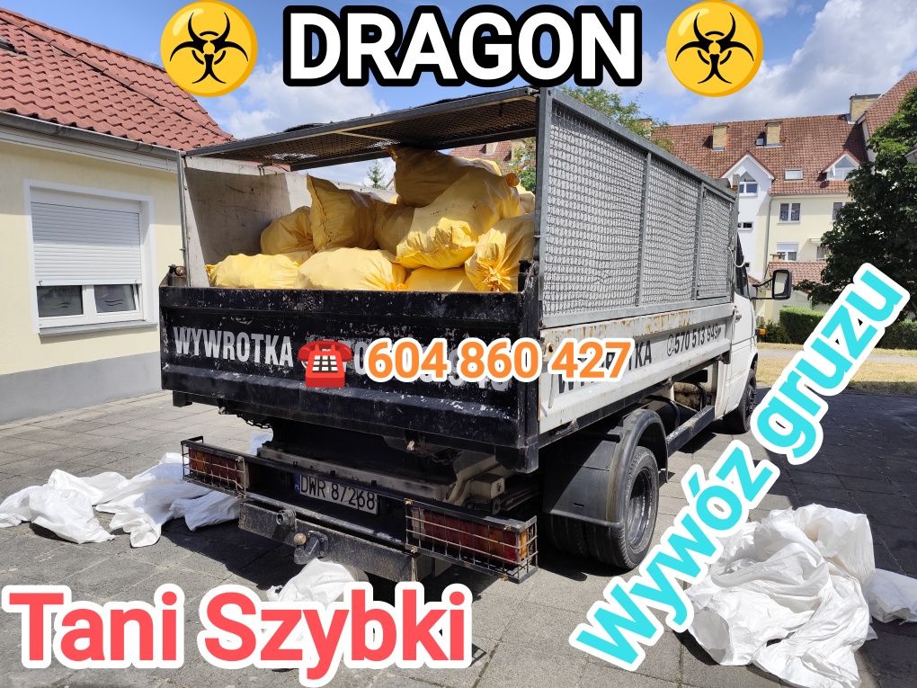 DRAGON Opróżnianie mieszkań,Garaży,Piwnic,Domów,Wywóz mebli gruzu,Agd
