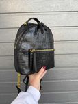 Рюкзак Fendi Mini Backpack / сумочка Фенді Міні Бекпек чорного кольору