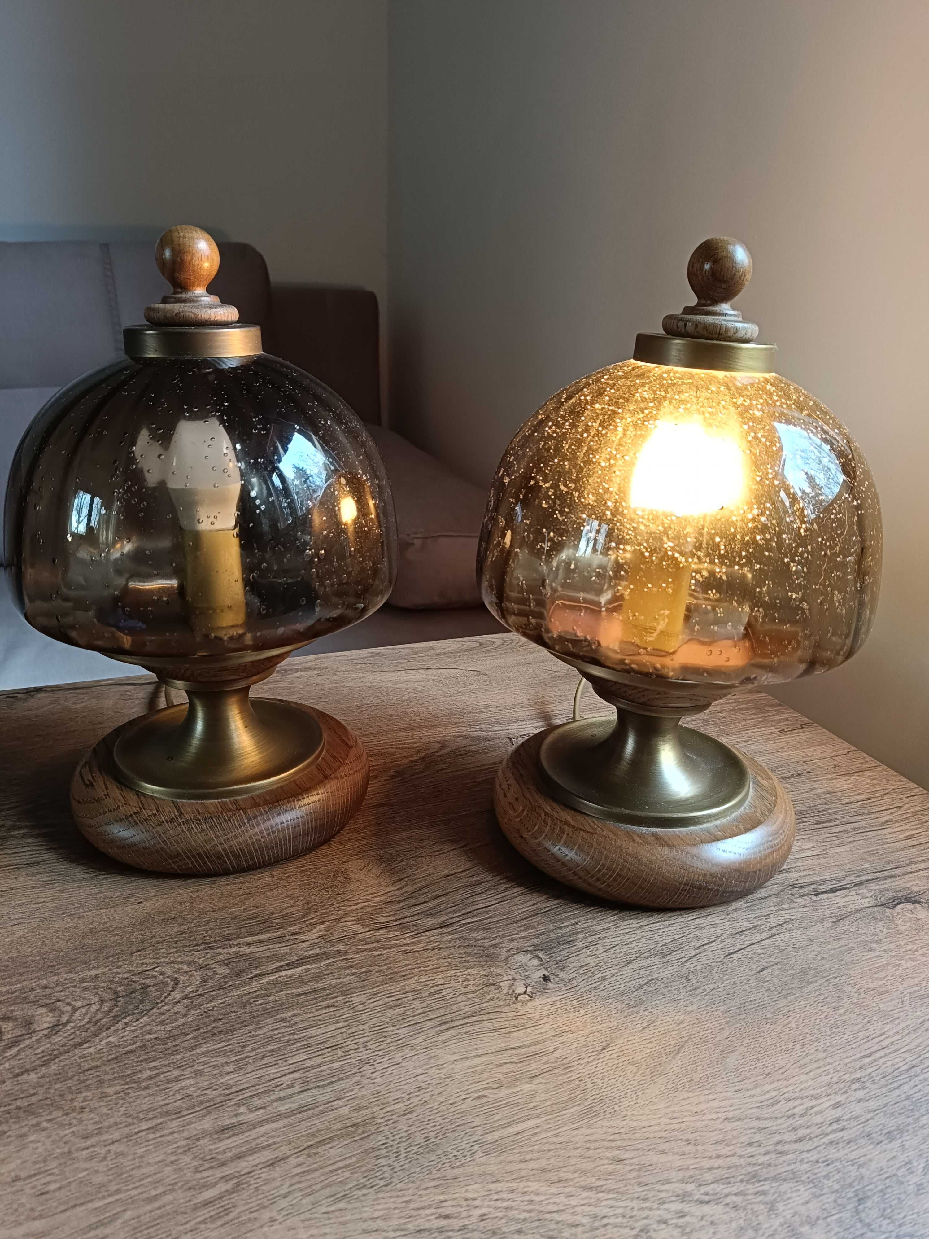 Dwie stare lampki nocne Hillebrand, lata 80-te