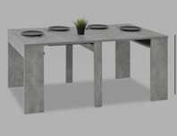 Industrialny stół rozkładany MESSA, 49-271 cm, kolor beton
