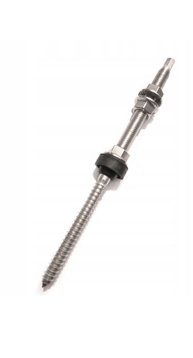 Гвинт шуруп комбінований М10/300мм нержавіюча сталь