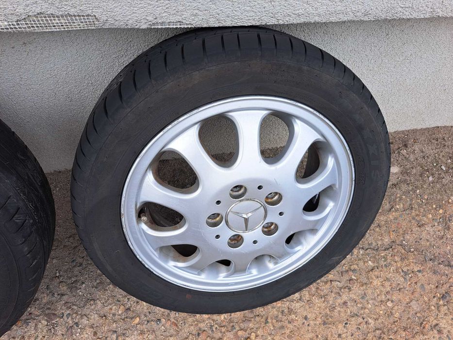 Felgi aluminiowe koła opony lato Mercedes A Klasa W168 kpl