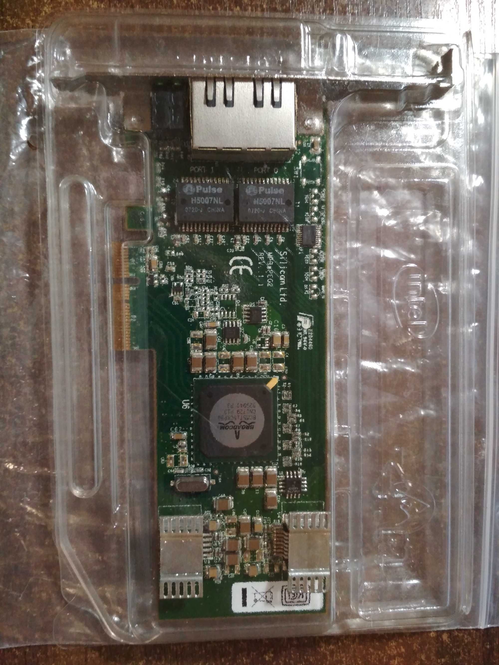 Мережева карта Broadcom bcm5715 Silicom  Dual Port Gigabit Ethernet PC