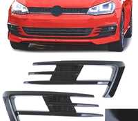 GRELHAS FARÓIS DE NEVOEIRO PARA VOLKSWAGEN VW GOLF 7 12-17 GTI LOOK PRETO BRILHANTE