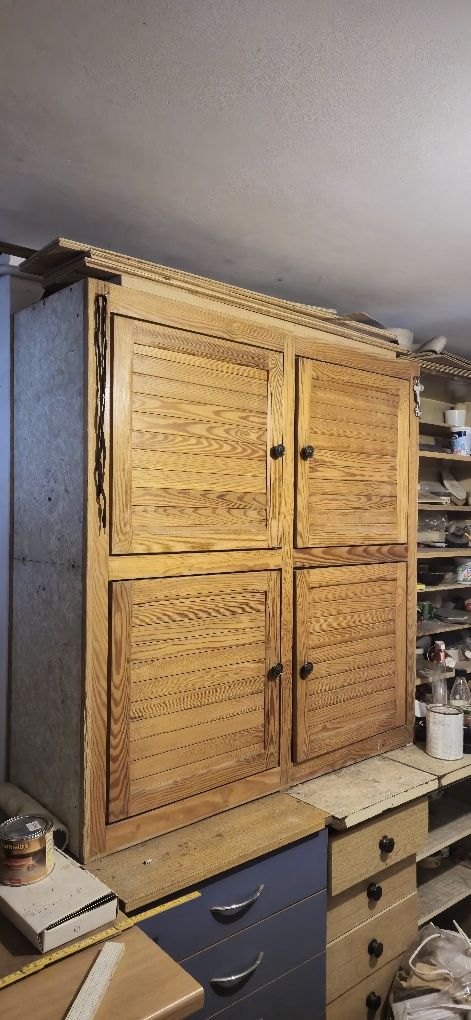 # DREWNO # Szafka drewniana 115 cm x 118 cm X 39 cm