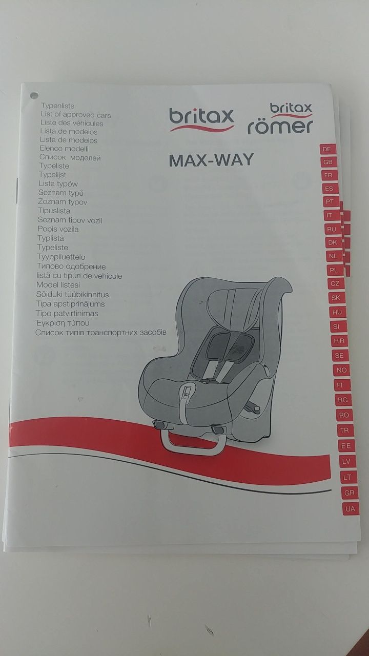 Fotelik BRITAX ROMER MAX-WAY 9-25 kg