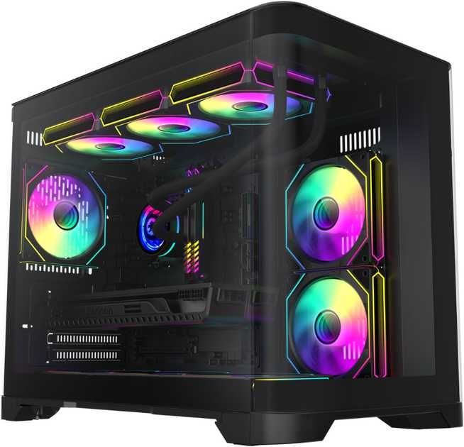 GameMax Hype-M Black. Корпус для ПК з RGB