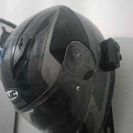 Capacete Mota HJC com Auricular