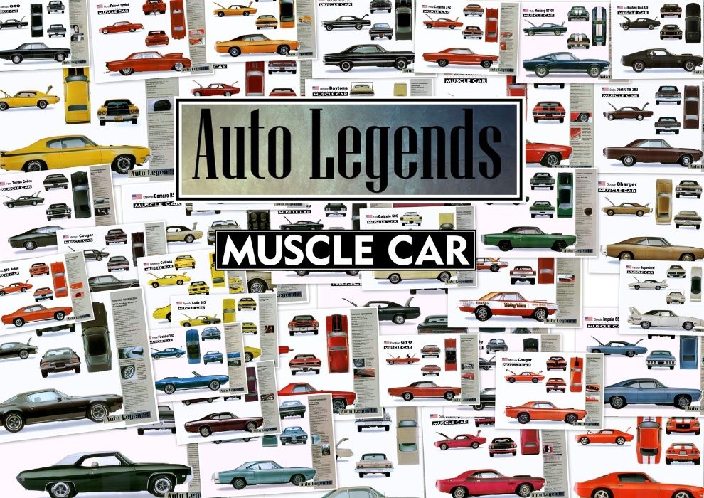 Stickers Posters Auto Legends HOT CARS American & European cars