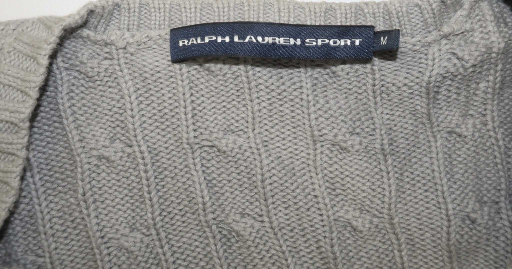 Ralph Lauren sweter damski z warkoczem M