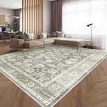 HOMFINE Vintage Dywan do salonu, sypialni, antypoślizgowy  120x 170 cm