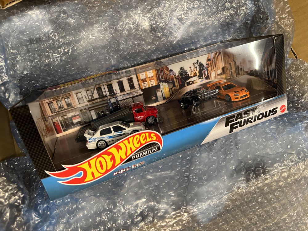 Hot Wheels Premium Diorama Fast and Furious Jetta Supra Charger Szybcy