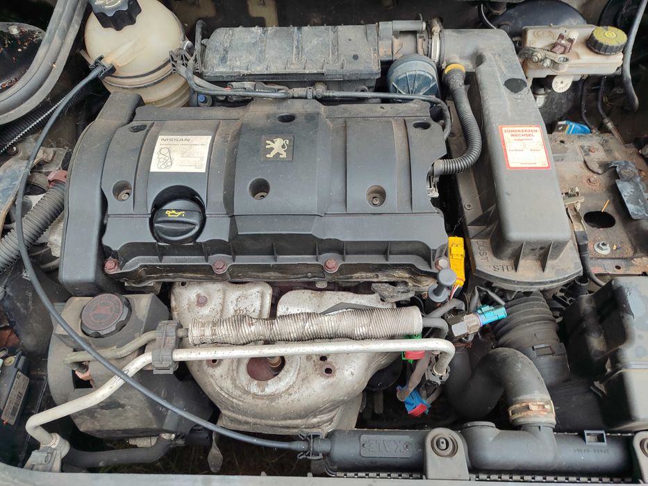 Kompletny silnik Peugot 206,307 1,6 16V benzyna,W AUCIE