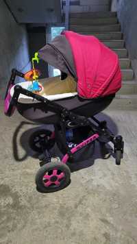 Дитяча коляска (2 в 1), Angelina Viper- люлька + прогулочний блок