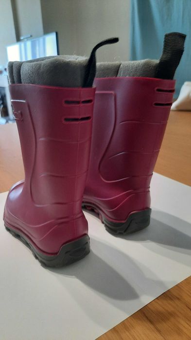 Galocha Quente Criança em PVC Violeta Solognac