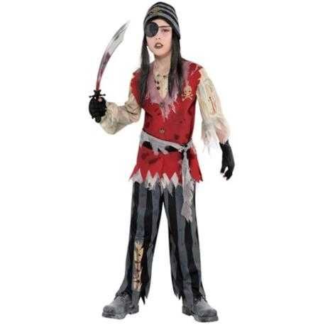 Strój Pirata Zombie 122/128 Halloween