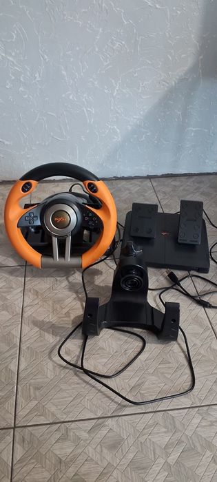 Ігровий руль PXN V3PRO з вібрацією, педалями, тормоз і газ