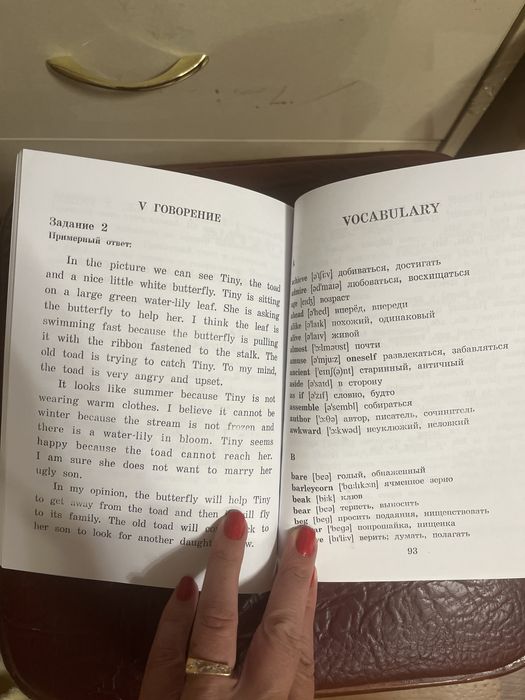 Английская книга «Дюймовочка«