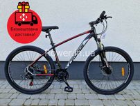Алюмінієвий велосипед Cross Tracker 27.5" Рама 17" black-red