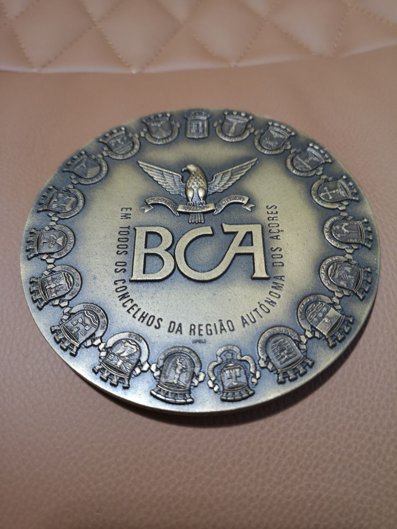 Medalha comemorativa Banco Comercial dos Açores.