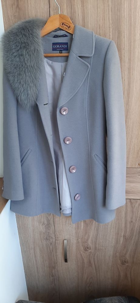 Продам серо-голубого пальто кашемировое