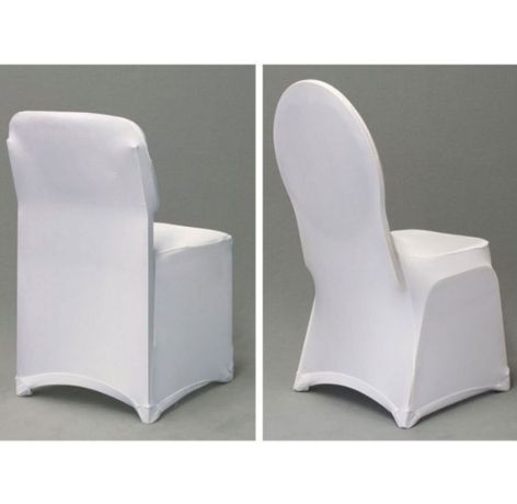 Pokrowce na krzesła białe spandex elastyczny materiał podwójne szycie