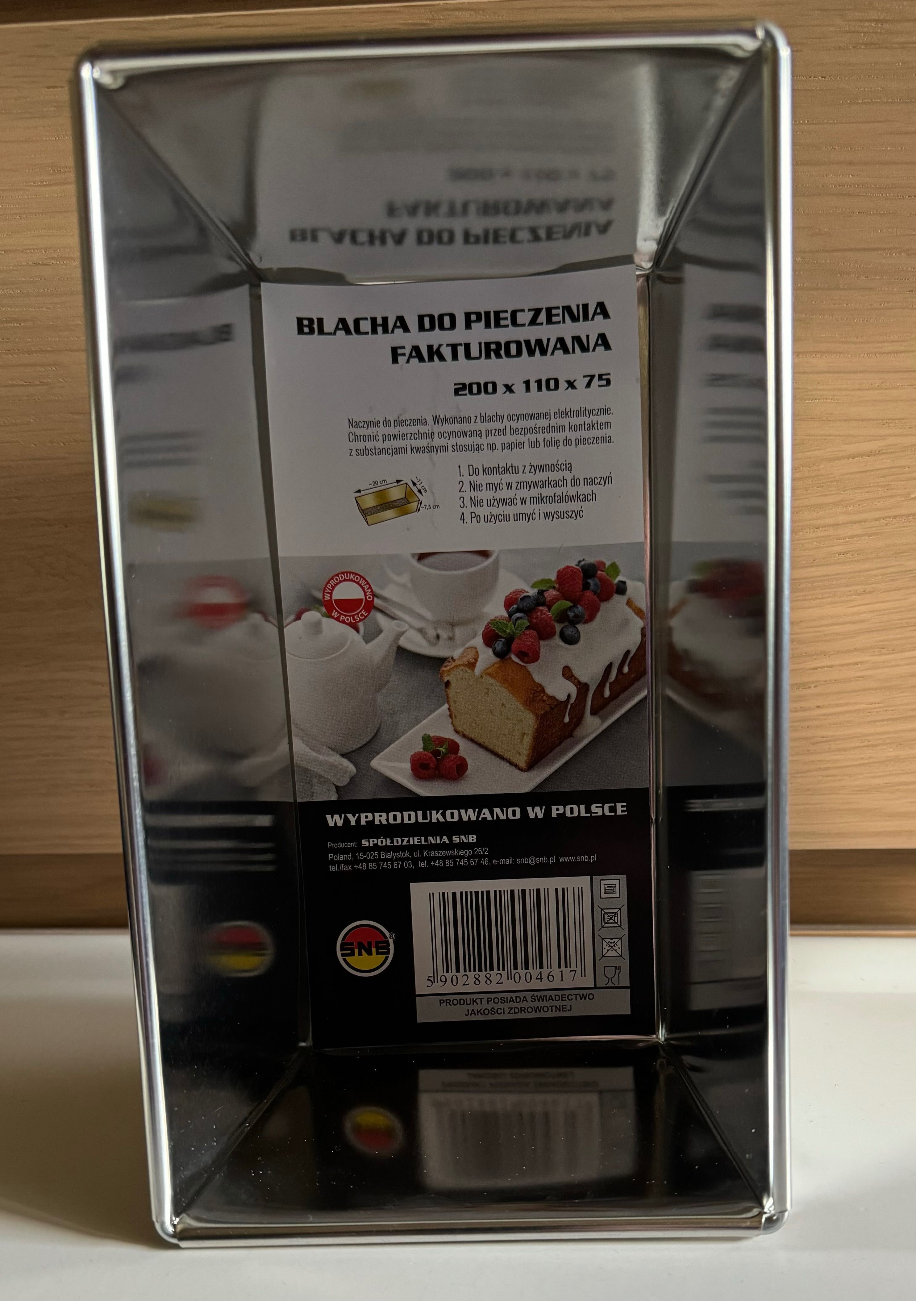 Blaszka Foremka Keksówka do Wypiekania Chleba, Ciasta