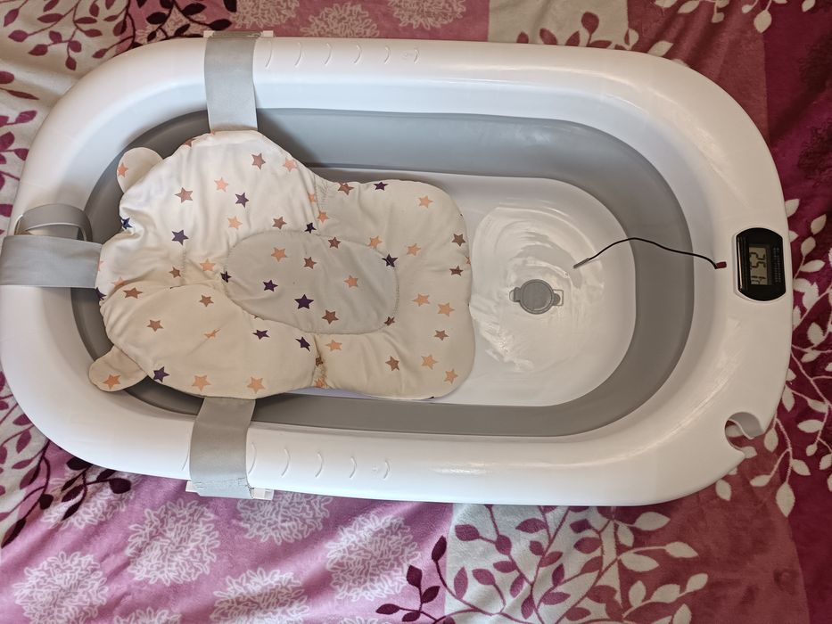 Ванночка, мобіль 3в1 та матрас для пеленального комоду