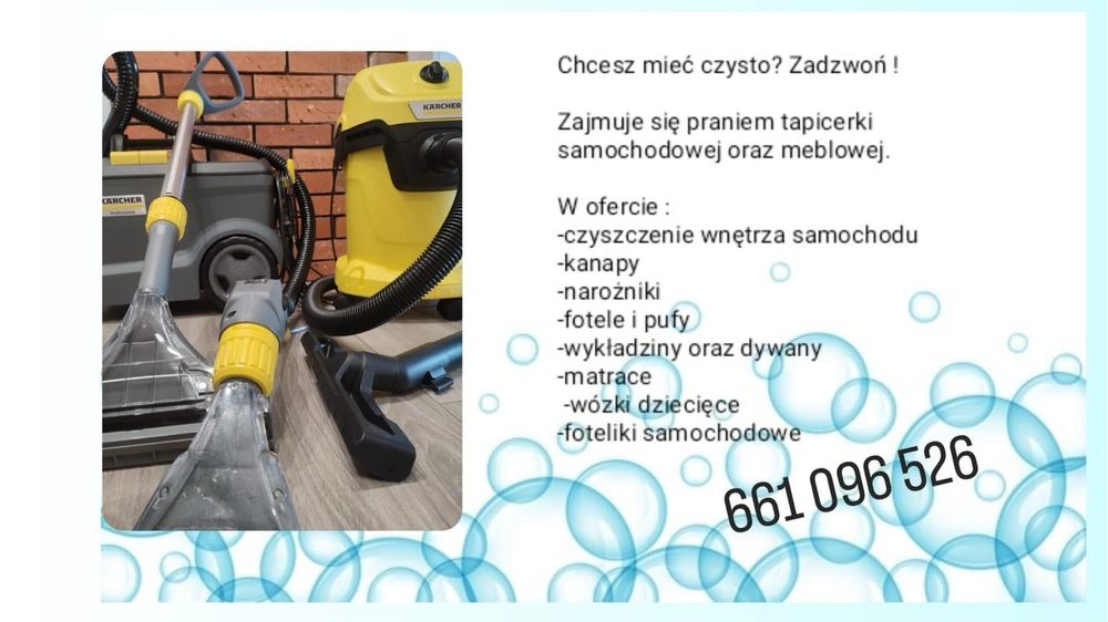 Pranie tapicerki i dywanów