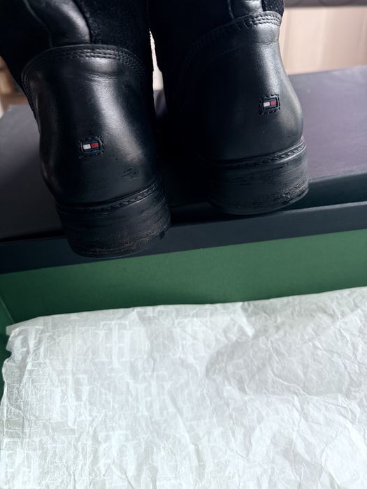Kozaki tommy hilfiger skóra