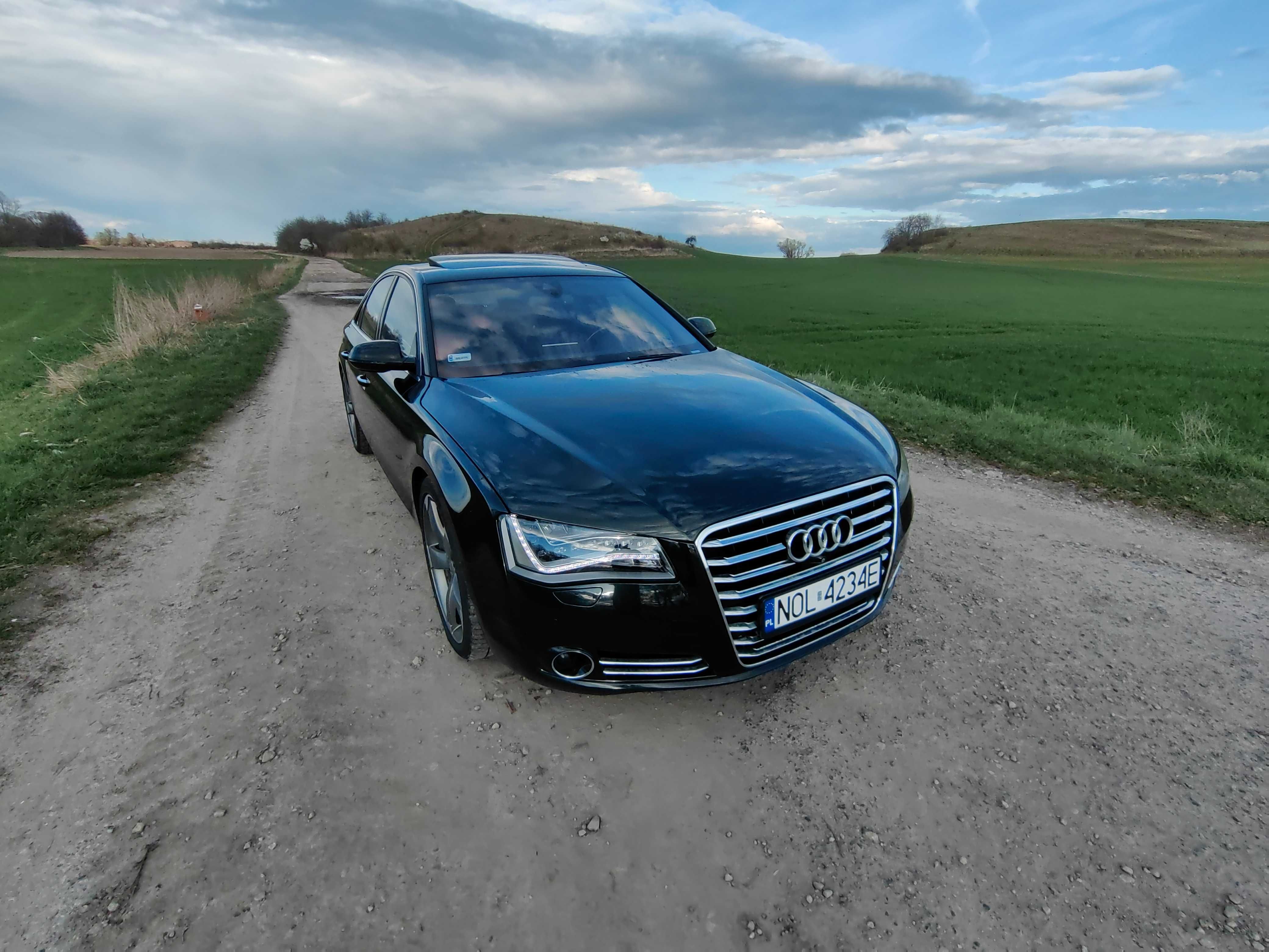 Audi a8 4.2TDI Full-Led Noktowizor Szyberdach Dociągi Rotor 21 Cali